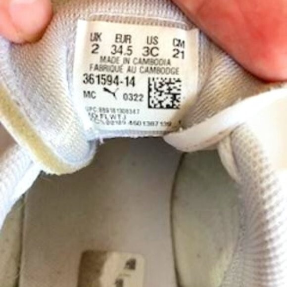 Puma 361594-14: Boys' Roma Basic PS-K Kid White Sneaker sz 3C - Picture 3 of 7